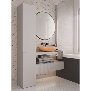 17 Stories Jagatraya 174Cm H x 31Cm W x 30Cm D Free-Standing Tall Bathroom Cabinet Cashmere 31cm W X 30cm D