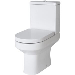 Nuie Harmony Close Coupled Toilet White 800mm H X 380mm W X 625mm D