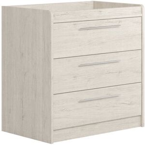 Little Acorns Portofino Changing Unit Grey Oak 90cm H X 89cm W X 50cm D