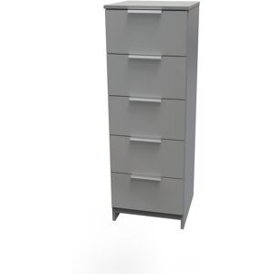 Latitude Run Fully Assembled Sumfleth 5 - Drawer Chest of Drawers Uniform Grey/Dusk Grey 107.5cm H X 39.5cm W X 41.5cm D