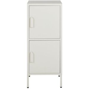 Rio Mooresburg 2 -Door 4 -Shelf Storage Cabinet White 102cm H X 40cm W X 40cm D