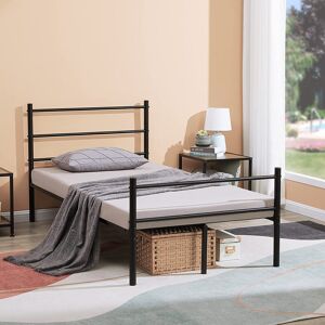 17 Stories Camarda Bed Frame Black Single (3')
