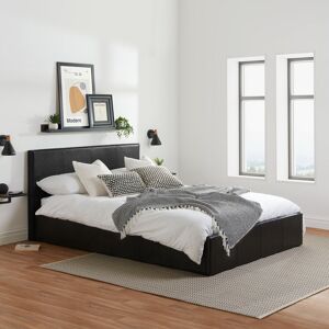 ClassicLiving Beckey Upholstered Ottoman Bed Black Small Double (4')