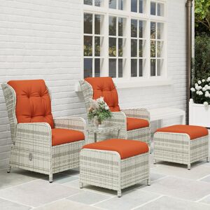 ClassicLiving Rattan Bistro Set Grey 2
