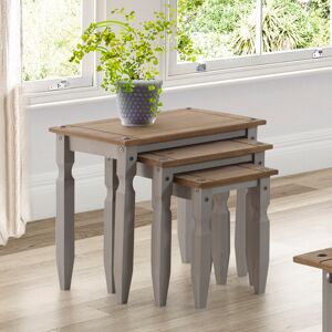 Mercers Furniture 3 Piece Coffee Table Set Grey