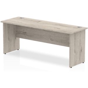 Ebern Designs Hanako Straight Desk Panel End Leg Grey 73cm H x 180cm W x 60cm D