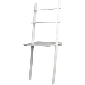 17 Stories Bara Ladder Desk White 156cm H X 60cm W X 48cm D