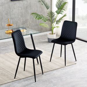 Fairmont Park Upholstered Dining Chair Black 90.5cm H