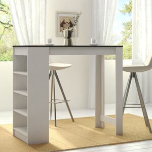 Zipcode Design Neville 115Cm Dining Table White/ Concrete