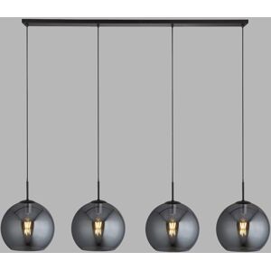 Mercury Estinville 4-Light Kitchen Island Chandelier Black 37cm H X 175.5cm W X 30cm D