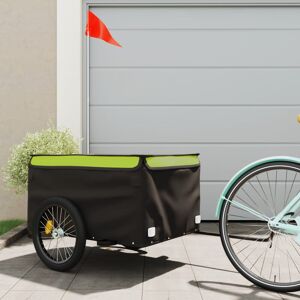 Archie & Oscar Bike Trailer Iron Black/Green 52cm H x 124cm W x 62.5cm D