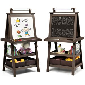 Isabelle & Max Effingham Magnetic Double Sided Easel Brown 59cm W X 50cm D