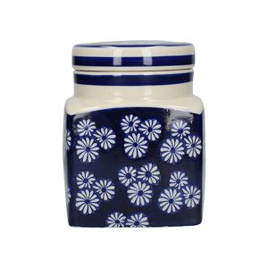 London Pottery Ceramic Canister Small Daisies