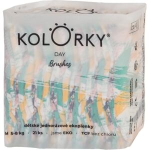 Kolorky Day Brushes disposable organic nappies size M 5-8 Kg 21 pc