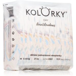 Kolorky Day Rain&Rainbow disposable organic nappies size M 5-8 Kg 21 pc