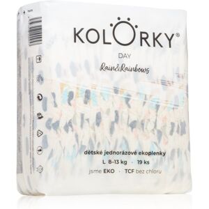 Kolorky Day Rain&Rainbow disposable organic nappies size L 8-13 Kg 19 pc
