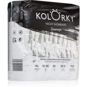 Kolorky Night Moments disposable organic nappies for complete night protection size XL 12-25 kg 25 pc