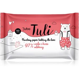 Luba Tuli Lactic acid moist toilet tissue with lactic acid for children Strawberry 50 pc