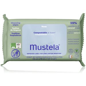 Mustela Compostable at Home Cleansing Wipes cleansing wipes with fragrance for children from birth 60 pc
