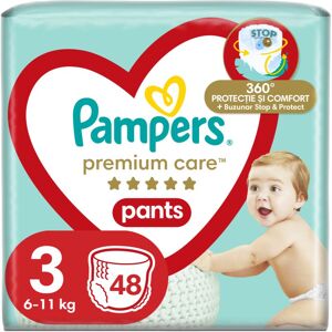 Pampers Premium Care Pants Size 3 nappy covers 6-11kg 48 pc