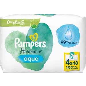 Pampers Harmonie Aqua wet wipes for kids 4x48 pc