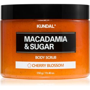KUNDAL Macadamia & Sugar Cherry Blossom sugar scrub with shea butter 550 g