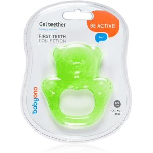 BabyOno Be Active Gel Teether chew toy Green Bear 1 pc