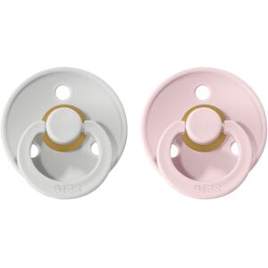 BIBS Colour Natural Rubber Size 1: 0+ months dummy Haze / Blossom 2 pc