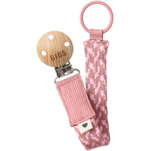 BIBS Paci Braid dummy clip Dusty Pink / Baby Pink 1 pc