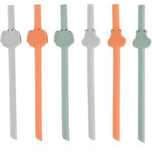 Chicco Straws Cannucce silicone straw 12m+ 6 pc