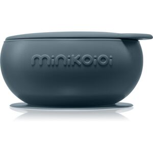 Minikoioi Bowl Deep Blue silicone bowl with suction cup 1 pc