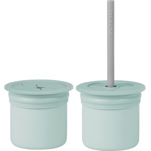 Minikoioi Sip+Snack Set dinnerware set for children River Green / Powder Grey 1 pc
