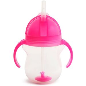 Munchkin Click Lock™ Tip & Sip cup with straw with weight Pink 6 m+ 207 ml