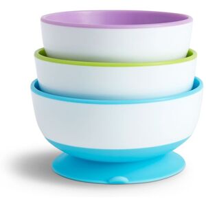 Munchkin Stay Put bowl with suction cup 6 m+ 3 pc