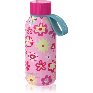 Quokka Solid Kids thermo bottle with loop Flowers 330 ml