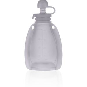 Zopa Silicone Refillable Baby Food Pouch food pouch 0 m+ Transparent Grey 120 ml