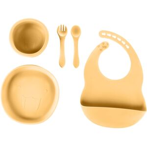 Zopa Silicone Set dinnerware set for children Mustard Yellow