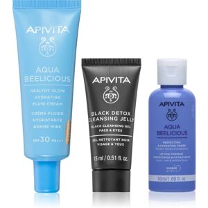 Apivita Aqua Beelicious Hydrating & Natural Coverage Routine Set skin care set with moisturising effect