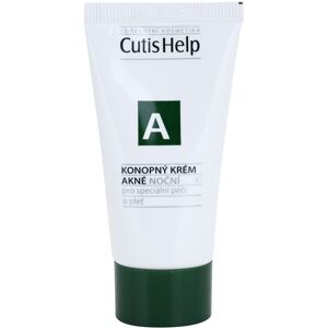 CutisHelp Health Care A - Acne night cream with hemp for problem skin, acne 30 ml