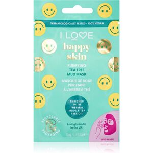 I Love Happy Skin clay mask with tea tree oil 10 ml