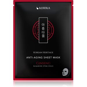 KORIKA Korean Heritage Red Ginseng & Adenosine Anti-aging Sheet Mask anti-wrinkle sheet mask 25 g