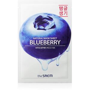 The Saem Natural Mask Sheet Blueberry revitalising sheet mask 21 ml