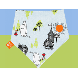 Blade & Rose UK Blade & Rose Moomin™ Organic Free To Explore Summer Bib One Size Summer Clothes For Babies, Toddlers & Kids Blue One Size