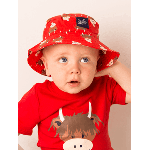 Outlet Blade & Rose Hamish Highland Cow Summer Hat 6-12 Months Summer Clothes For Babies, Toddlers & Kids Red 6-12 Months