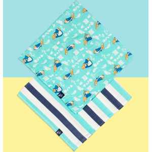 Outlet Blade & Rose Peter Rabbit™ In The Garden Muslin Squares 2 Pack Summer Clothes For Babies, Toddlers & Kids Blue 2 Pack