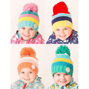 Outlet Blade & Rose Striped Bobble Hats