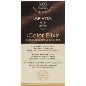 Apivita My Color Elixir Permanent Hair Color 1 un. 5.03 Natural Gold Brown Light