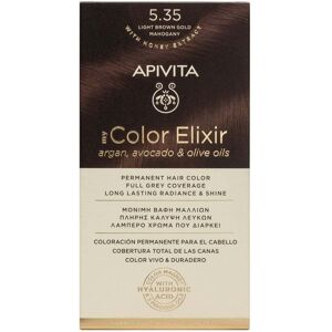 Apivita My Color Elixir Permanent Hair Color 1 un. 5.35 Mahogany Gold Brown Light