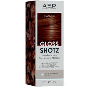A.S.P Hair Gloss Shotz Semi-Permanent Conditioning Masque Color Enhancer 150mL True Copper
