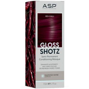 A.S.P Hair Gloss Shotz Semi-Permanent Conditioning Masque Color Enhancer 150mL Red Chilli